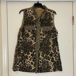 Cheetah Print Vest